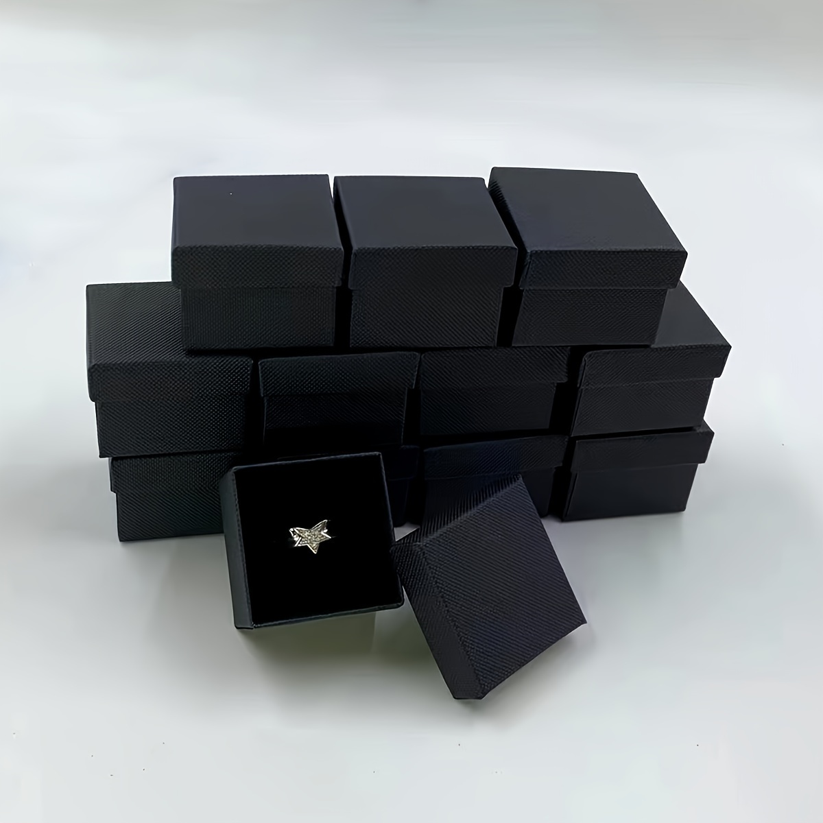 Classic Style Ring Box Set, 12pcs Jewelry Packaging